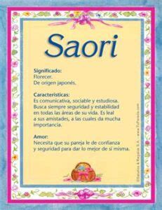 Nombre Saori, Significado y Origen 